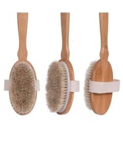 Organik Doğal At Kılı Banyo Fırçası