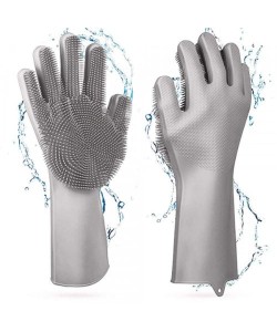Sihirli Isıya Dayanıklı Silikon Çok Amaçlı Bulaşık Eldiven Fırçası Magic Gloves