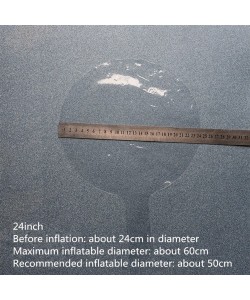 Kırmızı Simli Yuvarlak Şeffaf Balon 24 İnç Kırmızı Simli Yuvarlak Şeffaf Balon 24 İnç