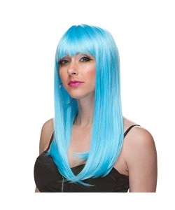 Turkuaz Mavi Parti Peruğu