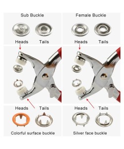 Metal Düğme Pensesi ve Düğme Seti Metal Düğme Pensesi ve Düğme Seti