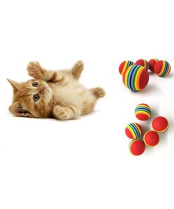 GÖKKUŞAĞI RENKLI KEDI KÖPEK OYUN TOPU GÖKKUŞAĞI RENKLI KEDI KÖPEK OYUN TOPU