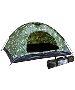 6 Kişilik Kamuflaj Desenli Kolay Kurulumlu Kamp Çadırı