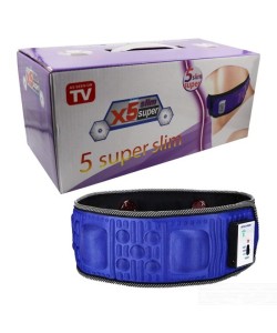 Super Slim 5 motorlu Titreşimli Masaj Kemeri Göbek Eritme Aleti