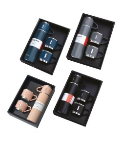 Üçlü Bardak Paslanmaz Çelik Termos Seti