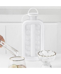 Buz Topu Kalıp 2 In 1 Buz Küpü Maker Su Şişesi Buz Topu Kalıp 2 In 1 Buz Küpü Maker Su Şişesi