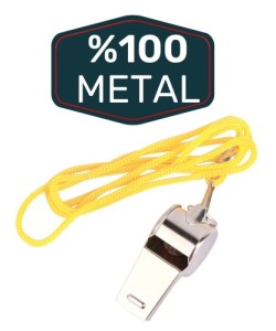 Metal Ipli Hakem ve Deprem Düdüğü (24'lü)