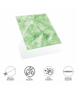 Decohandy 30x30 Cm Pvc Duvar Karosu 4'Lü Paket - Yeşil Mermer Decohandy 30x30 Cm Pvc Duvar Karosu 4'Lü Paket - Yeşil Mermer