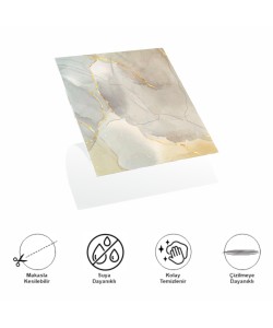 Decohandy 30x30 Cm Pvc Duvar Karosu 4'Lü Paket - Dumanlı Mermer Desen Decohandy 30x30 Cm Pvc Duvar Karosu 4'Lü Paket - Dumanlı Mermer Desen