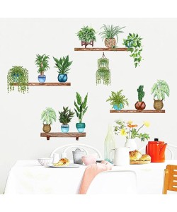 Tropikal Bitkiler Duvar Stickerı Model B