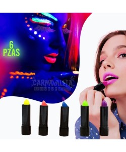 Karanlıkta Parlayan Neon Ruj Seti