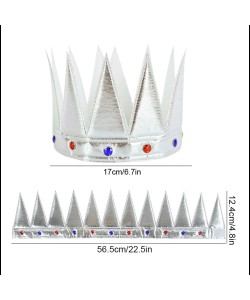 Yumuşak Gümüş Kral Tacı 55 cm Yumuşak Gümüş Kral Tacı 55 cm