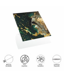 DecoHandy Pvc Yapışkanlı Yer Karosu 30x30cm 4'Lü Paket - Green Edition 0,36m2 DecoHandy Pvc Yapışkanlı Yer Karosu 30x30cm 4'Lü Paket - Green Edition 0,36m2