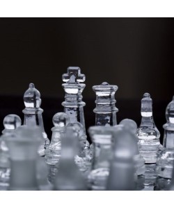 Glass Chess Cam Satranç Takımı (35 cm x 35 cm) Glass Chess Cam Satranç Takımı (35 cm x 35 cm)