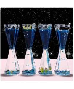 Uzay Temalı Dökülen Yağ Kum Saati