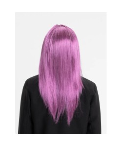 Rose Pembe Düz Kesim Peruk