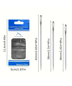 Kolay İplik Geçirilen İğne Seti 12 Adet Kolay İplik Geçirilen İğne Seti 12 Adet