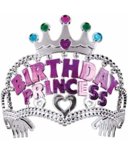 Birthday Prenses Yazılı Çocuk Parti Tacı