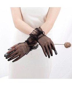 Likralı Güpürlü Yetişkin Tül Eldiven Siyah Likralı Güpürlü Yetişkin Tül Eldiven Siyah