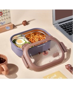 Bölmeli Paslanmaz Çelik Yemek Kutusu