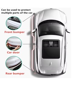 Araba Tampon Koruyucu Karbon Desenli Siyah Beyaz