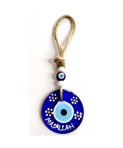 Maşallah Yazılı Papatya Desenli Nazar Boncuklu El Boyaması Duvar Süsü Maşallah Yazılı Papatya Desenli Nazar Boncuklu El Boyaması Duvar Süsü