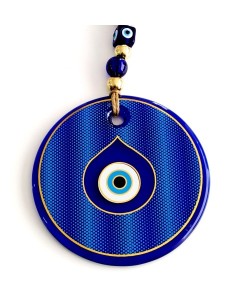 Gold Yaldızlı Damla Göz Şekilli Cam Nazar Boncuğu Duvar Süsü Gold Yaldızlı Damla Göz Şekilli Cam Nazar Boncuğu Duvar Süsü