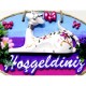 Kedi Figürlü Hoşgeldiniz Yazılı El Boyaması Renkli Kapı Süsü