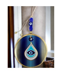 Puantiyeli Damla Desen Nazar Boncuklu Duvar Süsü Gözlü Duvar Dekoru