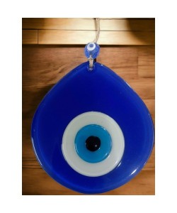 Mavi Nazar Boncuklu Mavi Renk Nazar Boncuklu Damla Desen El Yapımı Duvar Süsü Mavi Nazar Boncuklu Mavi Renk Nazar Boncuklu Damla Desen El Yapımı Duvar Süsü