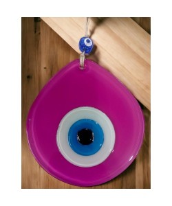 Mavi Nazar Boncuklu Pembe Renk Nazar Boncuklu Damla Desen El Yapımı Duvar Süsü Mavi Nazar Boncuklu Pembe Renk Nazar Boncuklu Damla Desen El Yapımı Duvar Süsü