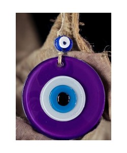 Mini Boy Mor Nazar Boncuklu Duvar Süsü 10 Cm Cam Duvar Dekoru Mini Boy Mor Nazar Boncuklu Duvar Süsü 10 Cm Cam Duvar Dekoru