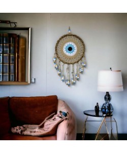 Örgülü Duvar Süsü Capucino Kahvesi Duvar Süsü Boncuklu