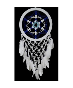 Nazar Boncuğu Renklerinde Yıldız Motifli Büyük Boy Düş Kapanı Duvar Dekoru Nazar Boncuğu Renklerinde Yıldız Motifli Büyük Boy Düş Kapanı Duvar Dekoru