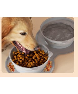 Mikopet Katlanabilir İkili Mama ve Su Kabı Mikopet Katlanabilir İkili Mama ve Su Kabı