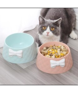 Mikopet Şık Desenli Fiyonklu Mama Kabı Mikopet Şık Desenli Fiyonklu Mama Kabı