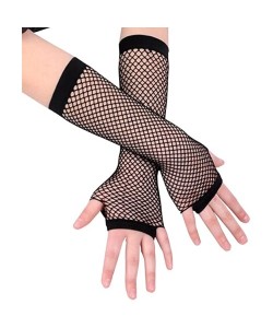 Siyah Renk Uzun File Eldiven - Örgü Eldiven Siyah Renk Siyah Renk Uzun File Eldiven - Örgü Eldiven Siyah Renk