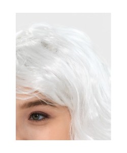 Beyaz Renk Kahküllü Dalgalı Uzun Parti Peruğu