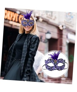 Siyah Kadife Payetli Pullu Mor Tüylü Parti Maskesi Siyah Kadife Payetli Pullu Mor Tüylü Parti Maskesi