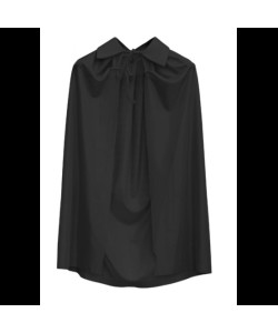 Siyah Renk Yakalı Çocuk Pelerin