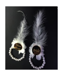 İncili Nedime Bilekliği Altın Pleksili Beyaz 7 Adet İncili Nedime Bilekliği Altın Pleksili Beyaz 7 Adet