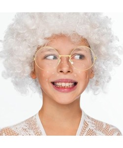 John Lennon Tarzı Gold Çerçeveli Şeffaf Gözlük