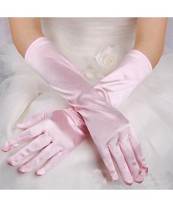 Uzun Boy Ekstra Parlak Saten Eldiven Pembe Renk Uzun Boy Ekstra Parlak Saten Eldiven Pembe Renk