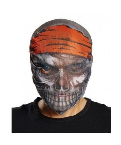 Kafaya Geçmeli Bez Korsan Maskesi 3D Baskılı