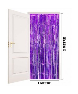 Mor Ekstra Metalize Saçaklı Arka Fon Perde Mor Ekstra Metalize Saçaklı Arka Fon Perde