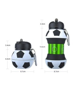 Futbol Topu Tasarımlı Akordiyon Su Şişesi Futbol Topu Tasarımlı Akordiyon Su Şişesi