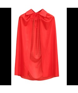 Kırmızı Renk Yakalı Pelerin Çocuk Boy 90 cm Kırmızı Renk Yakalı Pelerin Çocuk Boy 90 cm