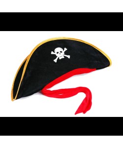 Yetişkin Boy Kadife Jack Sparrow Denizci Kaptan Jack Korsan Şapkası 50X20 CM Yetişkin Boy Kadife Jack Sparrow Denizci Kaptan Jack Korsan Şapkası 50X20 CM