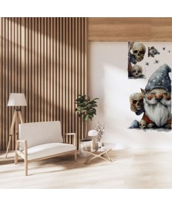 Gotik Cüce ve Kafatası Duvar Sticker Seti Gotik Cüce ve Kafatası Duvar Sticker Seti