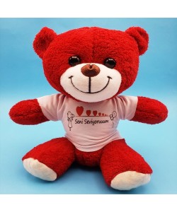 Seni Seviyorum Tasarımlı Oyuncak Ayı